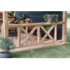 Hekwerk met kruis Red class wood 300x75cm