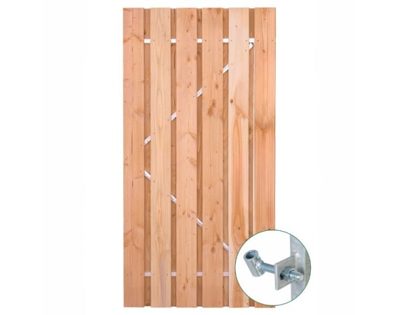 Tuinpoort Douglas met stalen frame 90cm