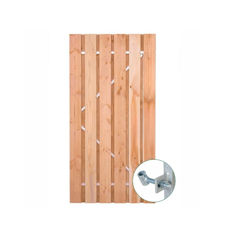 Tuinpoort Douglas met stalen frame 90cm