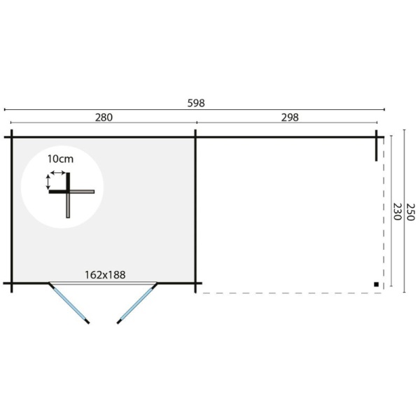 plattegrond blokhut freddy