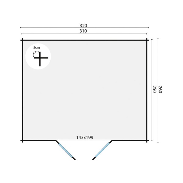 plattegrond blokhut hypermodern