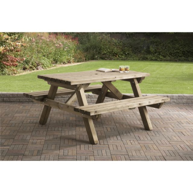 Picknicktafel recht model 150cm