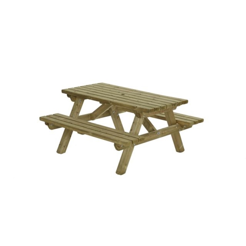 Picknicktafel recht model 150cm - Afbeelding 2