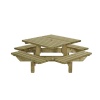 vierkante picknicktafel geïmpregneerd vuren