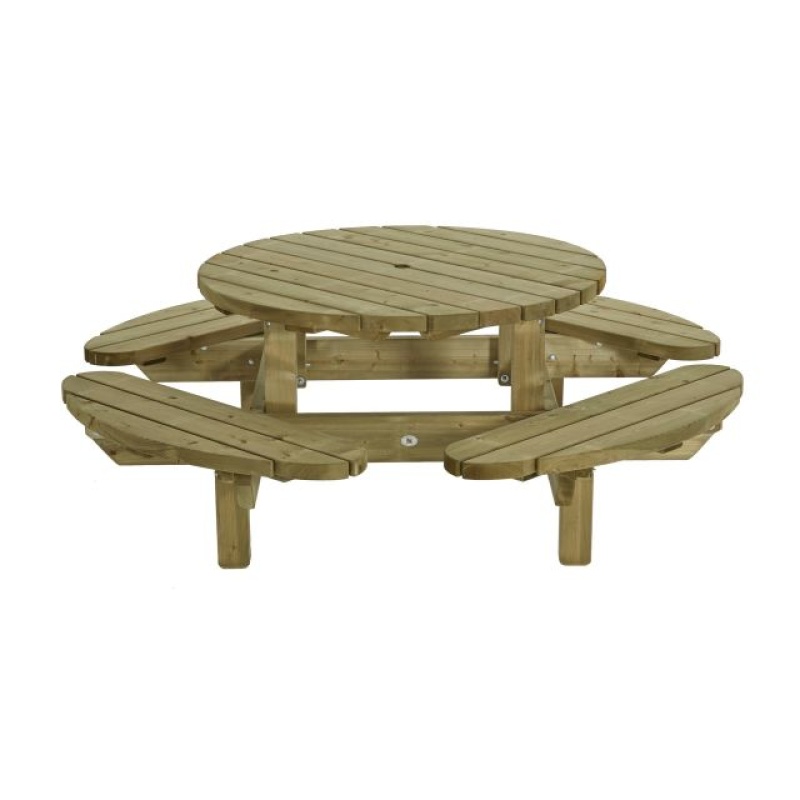 ronde picknicktafel tuinhout