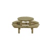 Kinderpicknicktafel Rond - Afbeelding 2