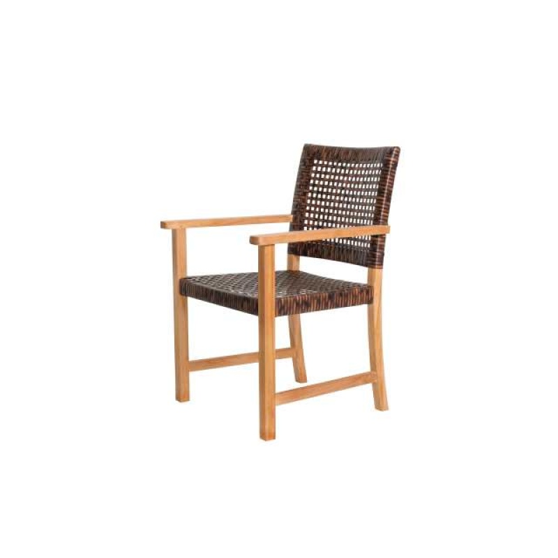 Tuinstoel Teak Madiun set van 2 stoelen - Afbeelding 2