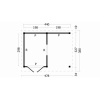 Overkapping plat dak Oslo L Type 4 Zwart 478x380cm - Afbeelding 4