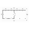 Overkapping plat dak Oslo L Type 11 903x380cm - Afbeelding 2