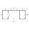 Overkapping plat dak Oslo L Type 12 903x380cm - Afbeelding 2