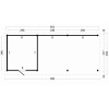 Overkapping plat dak Oslo XL Type 7 990x430cm - Afbeelding 2