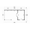 Overkapping zadeldak Hamar L Type 7 690x395cm - Afbeelding 2