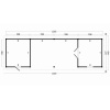 Overkapping zadeldak Hamar XL Type 12 1303x445cm - Afbeelding 2