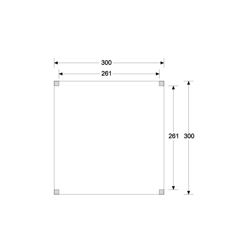 douglas excellent plattegrond B300 x D300cm