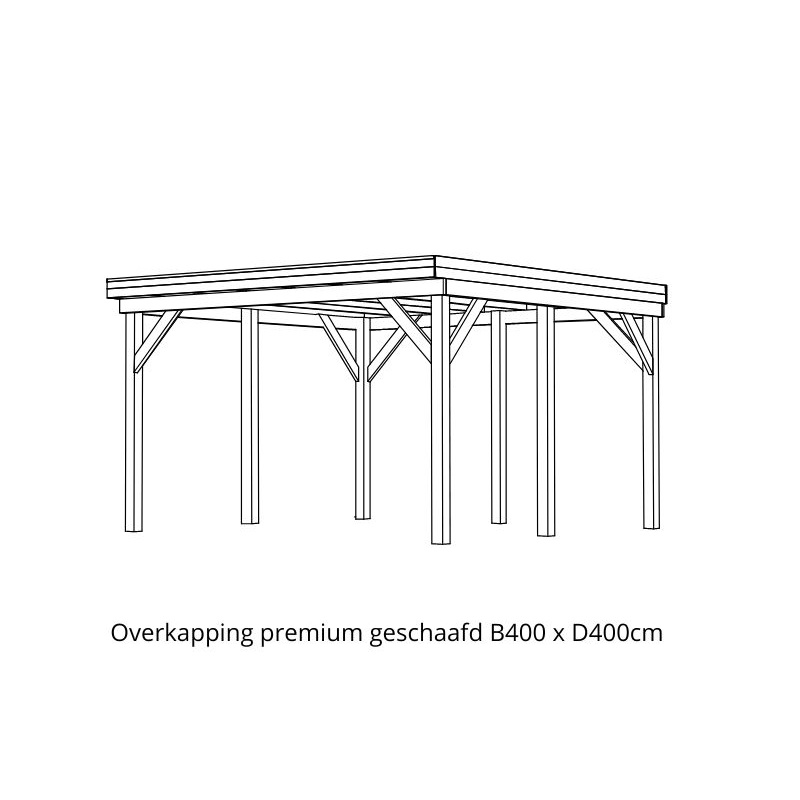 overkapping premium gesch B400 x D400cm