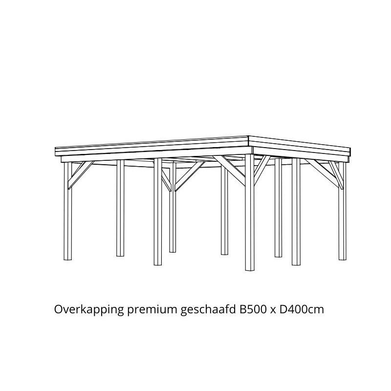 overkapping premium gesch B500 x D400cm