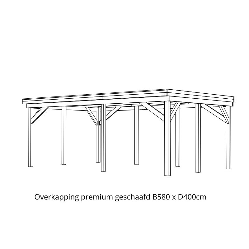 overkapping premium gesch B580 x D400cm