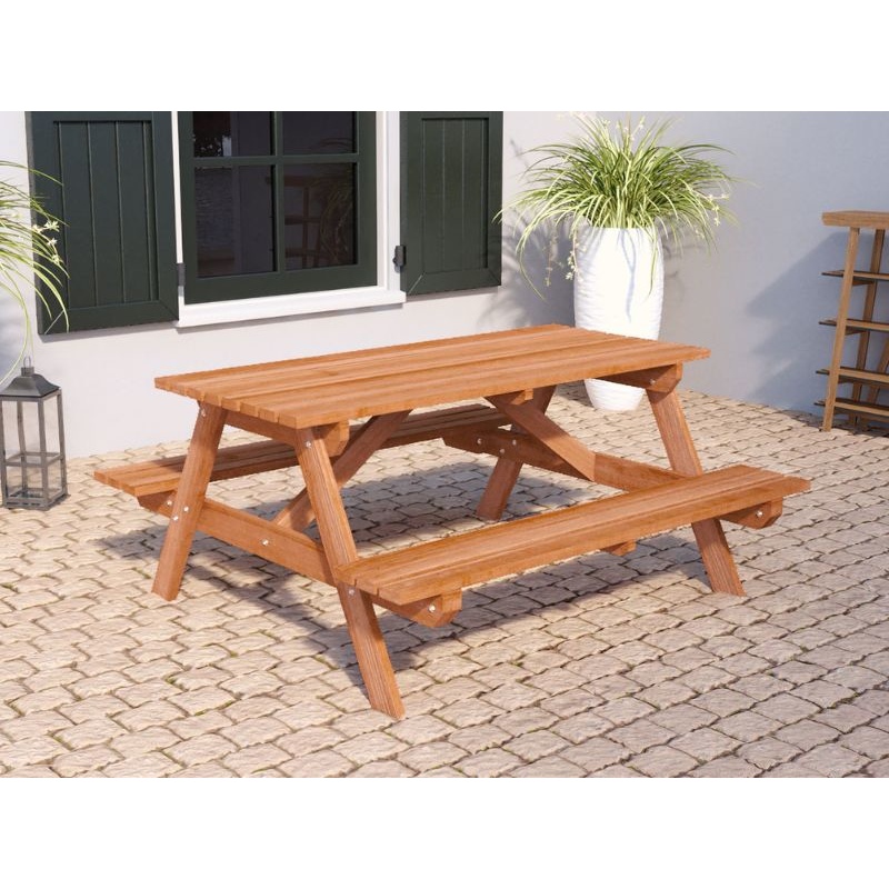 picknicktafel economy hardhout