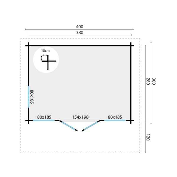 plattegrond blokhut james