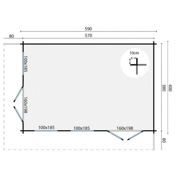 plattegrond blokhut hildegard