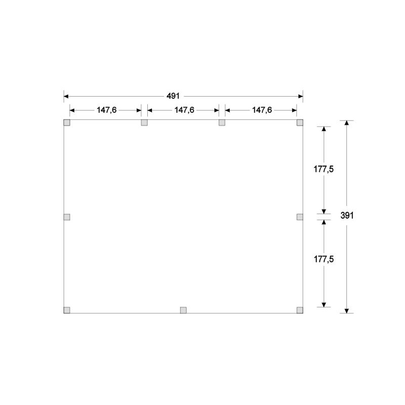 plattegrond premium gesch B500 x D400cm