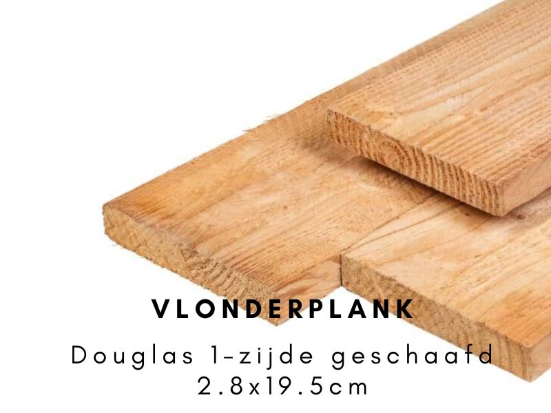 Vlonderplank douglas geschaafd