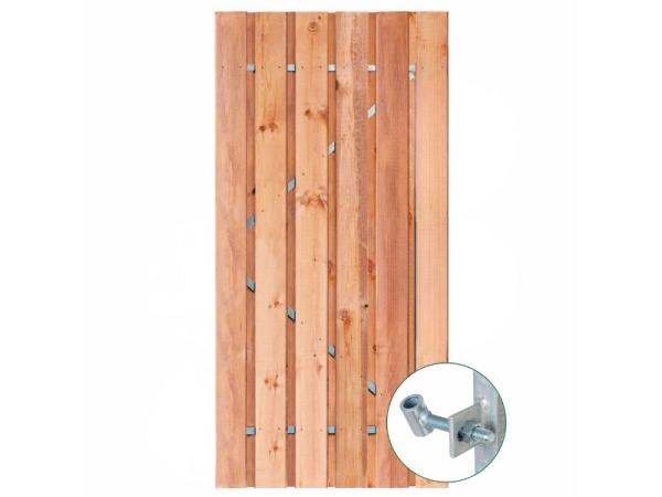 Tuinpoort Red class Wood met stalen frame 90cm