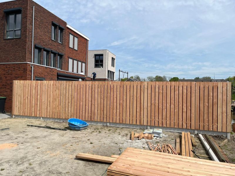 Schutting douglas planken verticaal modern