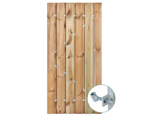 Tuinpoort geïmpregneerd met stalen frame 110cm