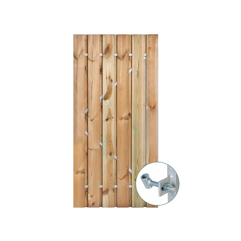 Tuinpoort geïmpregneerd met stalen frame 130cm