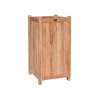 Hoge Houten Bloembak Teak Java 45x45x90cm