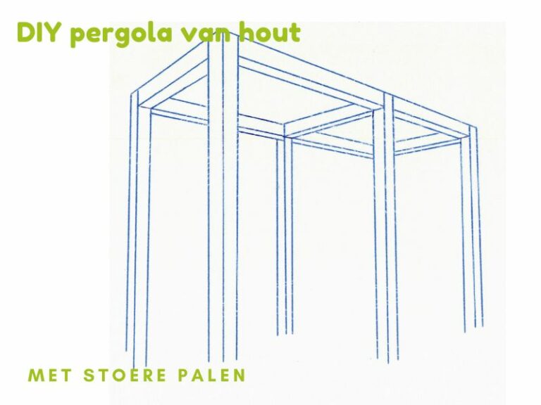 schets pergola van hout