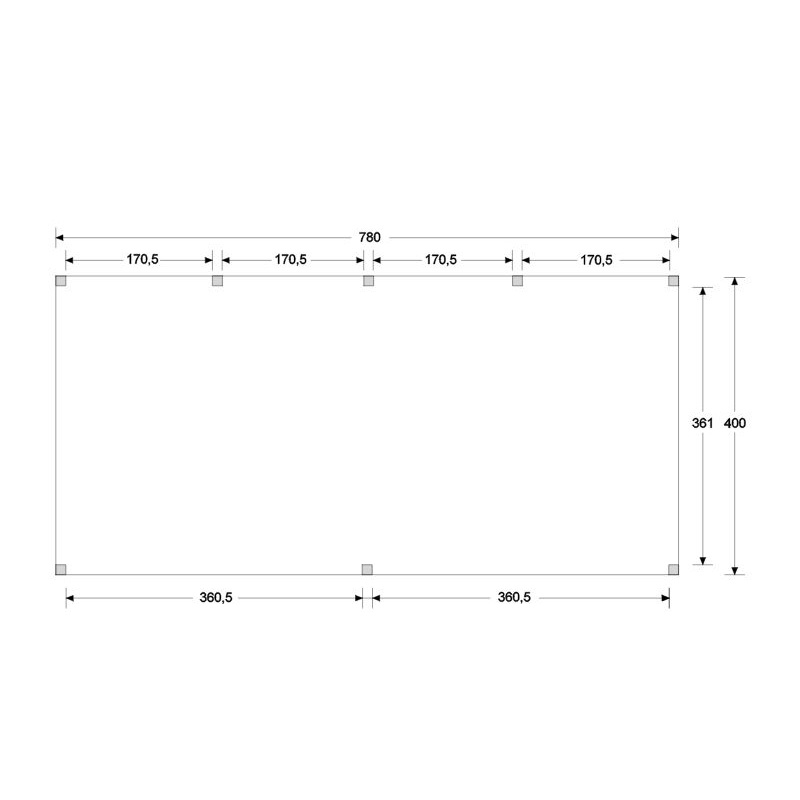 Douglas excellent plattegrond B780 x D400