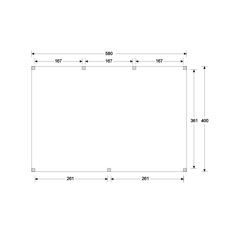 douglas excellent plattegrond B580 x D400cm