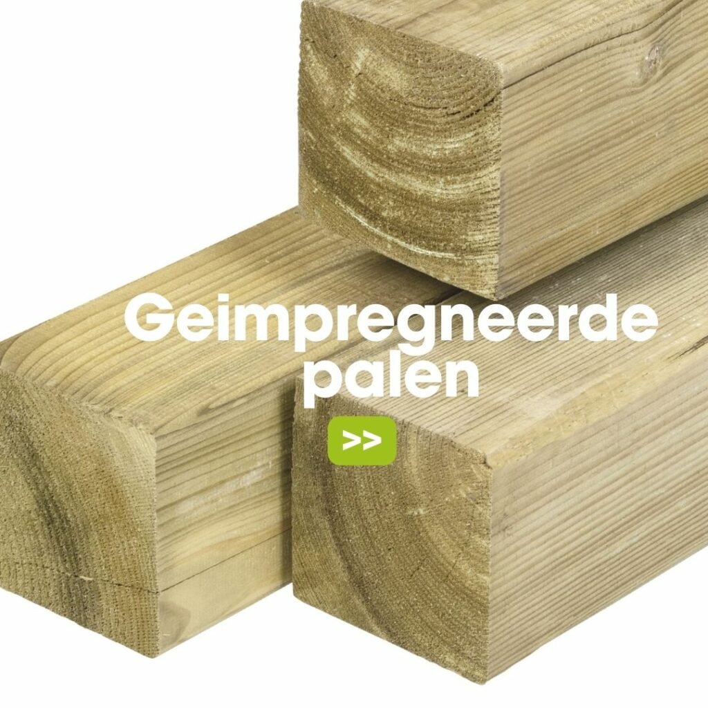 Welke palen kun je gebruiken voor een overkapping? 2 geimpregneerde palen