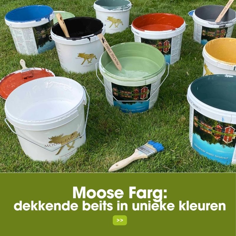 moose farg dekkende beits in unieke kleuren