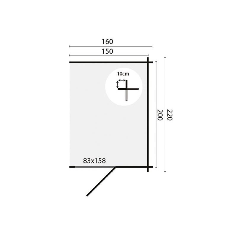 aanbouw 28mm plattegrond