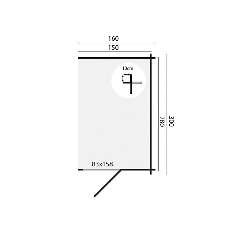 aanbouw 44mm plattegrond