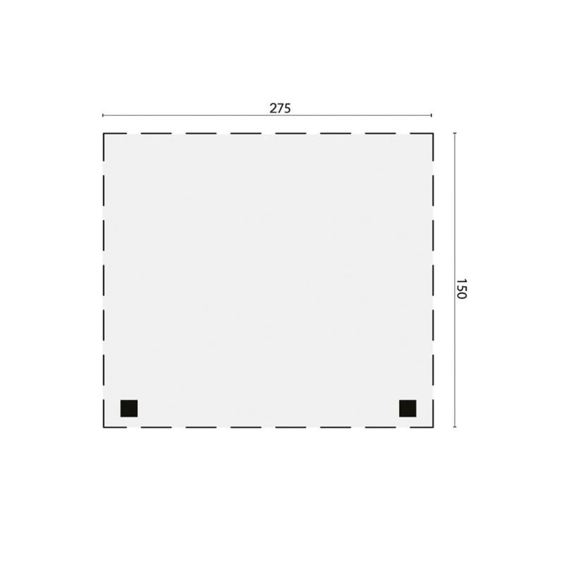 zijluifel 275cm plattegrond