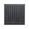 Tuinscherm Zwart gespoten 21 planks 180x180cm