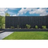 Tuinscherm Zwart gespoten 21 planks 180x180cm - Afbeelding 2