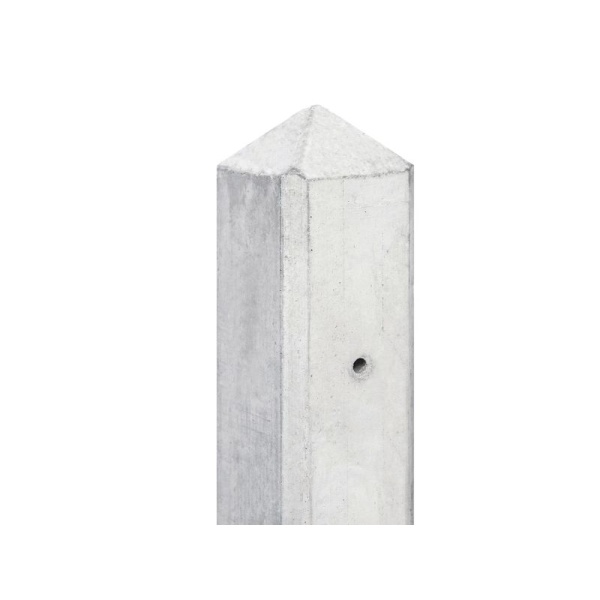 Betonpaal Eind-model pyramide wit/grijs 308cm