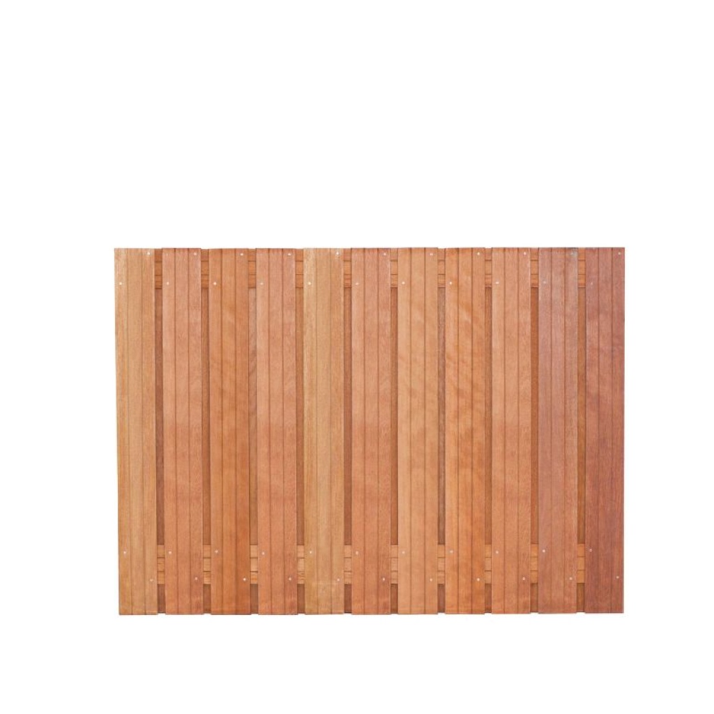 Hardhouten schutting als erfafscheiding in Hoogerheide 9 tuinscherm-hardhout-23-planks-180x130