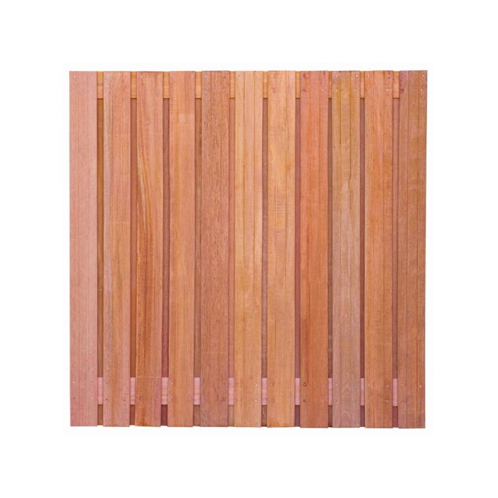Hardhouten schutting als erfafscheiding in Hoogerheide 11 tuinscherm-hardhout-23-planks-180x180