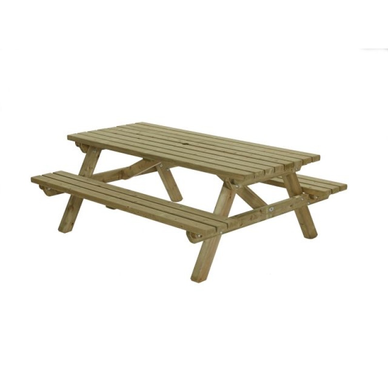 Picknicktafel recht model 230cm - Afbeelding 2