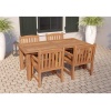 Tuinset tafel Modern + blokstoel Birmingham