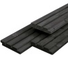 Triple profiel Zwart gespoten Vuren 22x140mm 400cm
