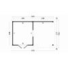 Overkapping plat dak Oslo XL Type 4 Zwart 678x430cm - Afbeelding 2