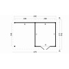 Overkapping zadeldak Hamar XL Type 3 Zwart 678x445cm - Afbeelding 2