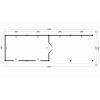 Overkapping plat dak Oslo XL Type 11 Zwart 1303x430cm - Afbeelding 2